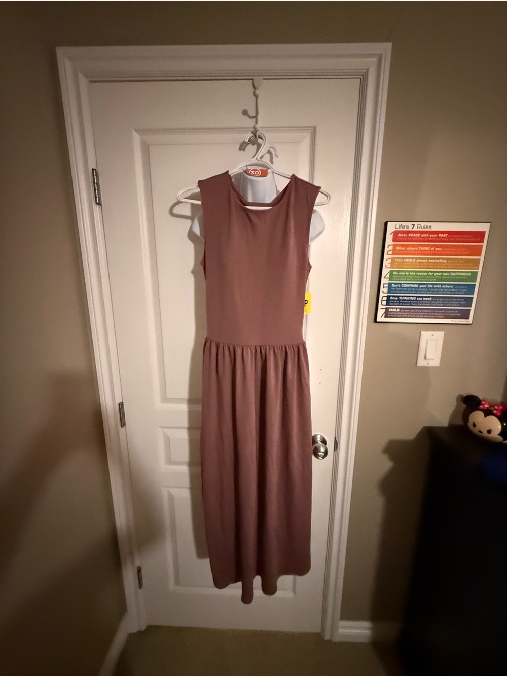 Sleeveless Maxi Dress in Dusty Mauve